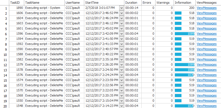 ImpactECS System Events - Logs